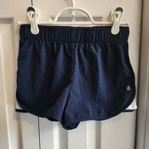 Navy Girl's Athletic Shorts